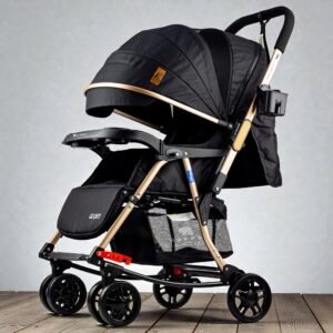 Home glory – سترولر بيبى 3*1 هزاز وثابت فاخره مزوده ببطانه عاليه الكثافه من البراند لوسيد اسود موديل
