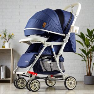 Home glory – سترولر بيبى 3*1 هزاز وثابت فاخره مزوده ببطانه عاليه الكثافه من البراند لوسيد ازرق موديل
