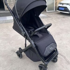 Easy Go – سترولر بيبى فاخره هاندل مزوده باربع عجلات متحركه360 درجه من لوسيد اسود موديل