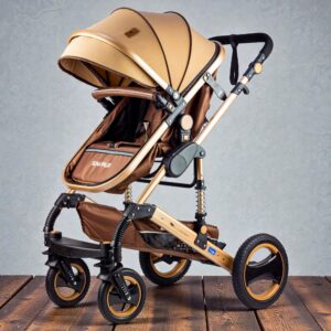 Home sena plus – سترولر بيبى فاخره كاريكوت الحجم الكبير من لوسيد لون بنى موديل