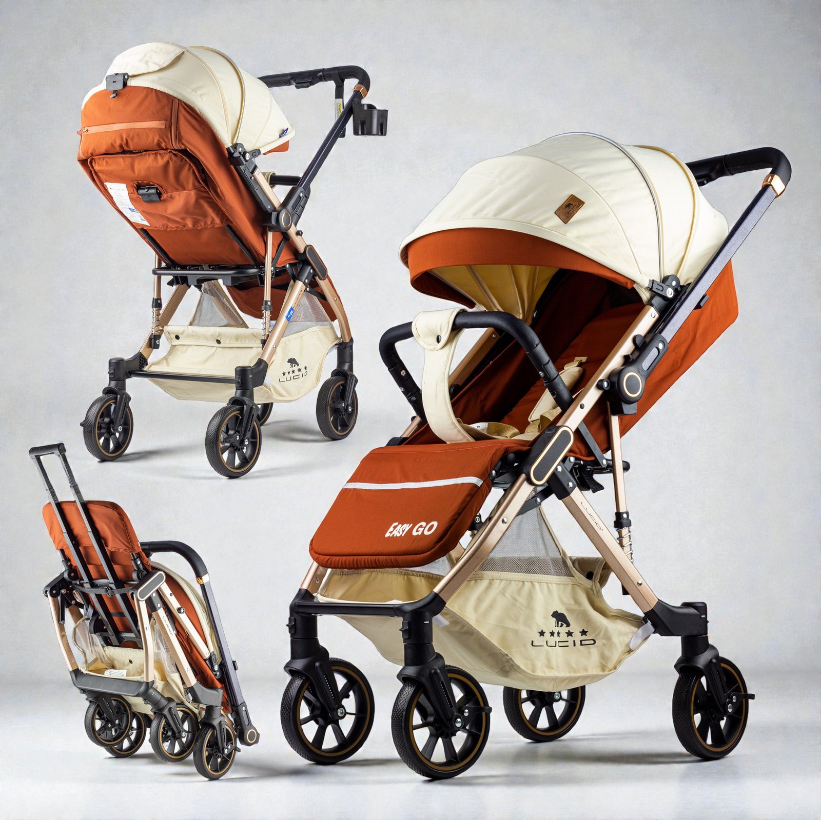 easy go – سترولر بيبى فاخره هاندل مزوده باربع عجلات متحركه360 درجه من لوسيد اسود موديل easy go – سترولر بيبى فاخره هاندل مزوده باربع عجلات متحركه360 درجه من لوسيد اسود موديل