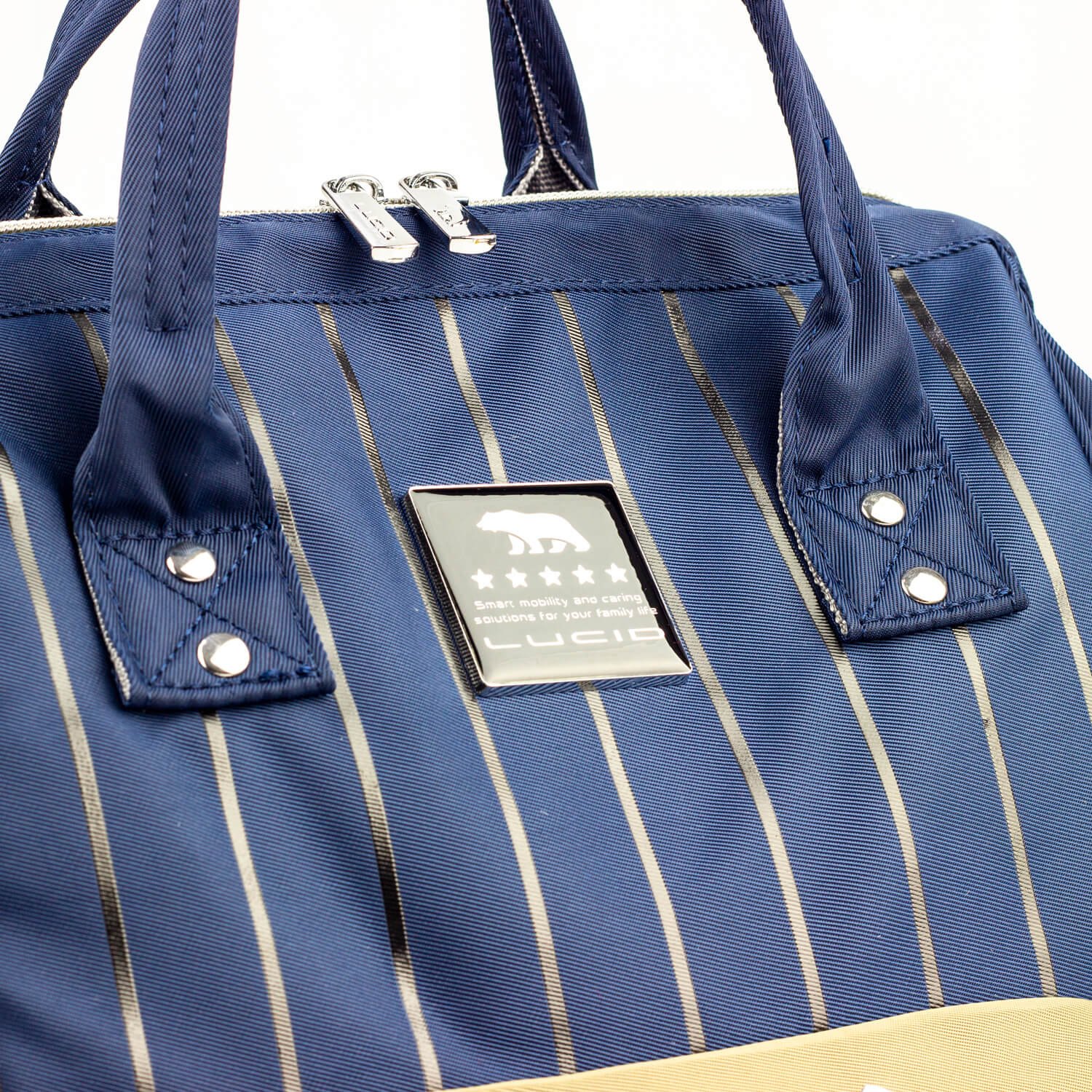 حقيبه لوازم الأمهات الإصدار الاحدث من لوسيد مقاومة للمياه مع مفرش غيار وحافظه للببرونه حراريه بوصله تسخين ازرق فى جراى حقيبه لوازم الأمهات الإصدار الاحدث من لوسيد مقاومة للمياه مع مفرش غيار وحافظه للببرونه حراريه بوصله تسخين ازرق فى جراى