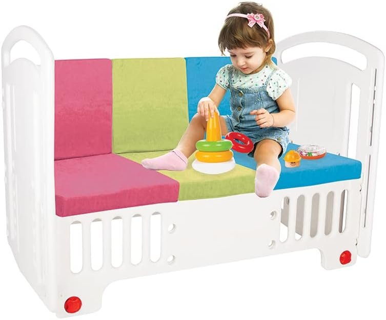 أفضل سرير أطفال بالمرتبه بلاستيك صلب 3 مستويات من لوسيد مع امكانيه ضمه لسرير الام ، سهل الفتح والتركيب للتخزين ويمكن غسله بالمياه اللون البينك أفضل سرير أطفال بالمرتبه بلاستيك صلب 3 مستويات من لوسيد مع امكانيه ضمه لسرير الام ، سهل الفتح والتركيب للتخزين ويمكن غسله بالمياه اللون البينك