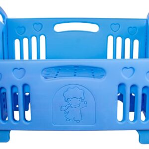 أفضل سرير أطفال بالمرتبه بلاستيك صلب 3 مستويات من لوسيد مع امكانيه ضمه لسرير الام ، سهل الفتح والتركيب للتخزين ويمكن غسله بالمياه اللون البينك