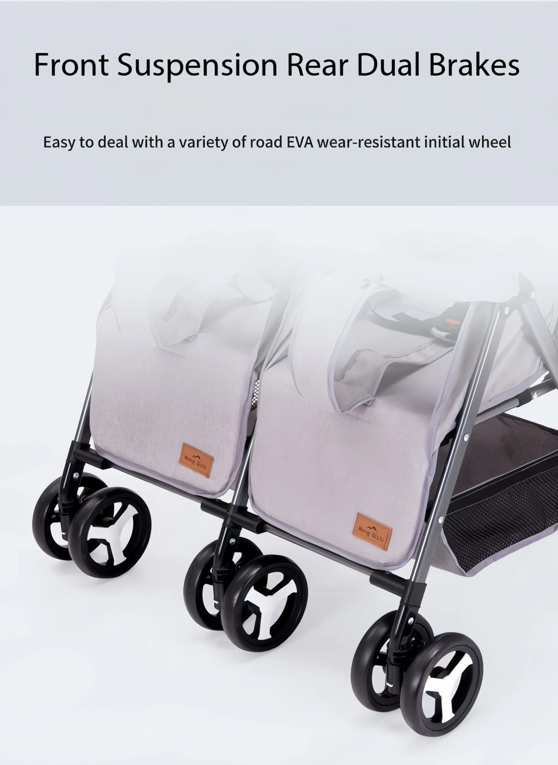 SWIVEL – سترولر بيبى تؤام مزوده ببطانه طبيه عاليه الكثافه من البراند لوسيد اللون ازرق موديل swivel – سترولر بيبى تؤام مزوده ببطانه طبيه عاليه الكثافه من البراند لوسيد اللون اخضر موديل