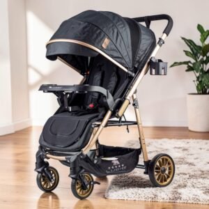 Home flip – سترولر بيبى مزوده ببطانه طبيه عاليه الكثافه من البراند لوسيد اسود موديل