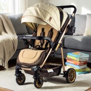Home flip – سترولر بيبى مزوده ببطانه طبيه عاليه الكثافه من البراند لوسيد بيج فيب بني موديل