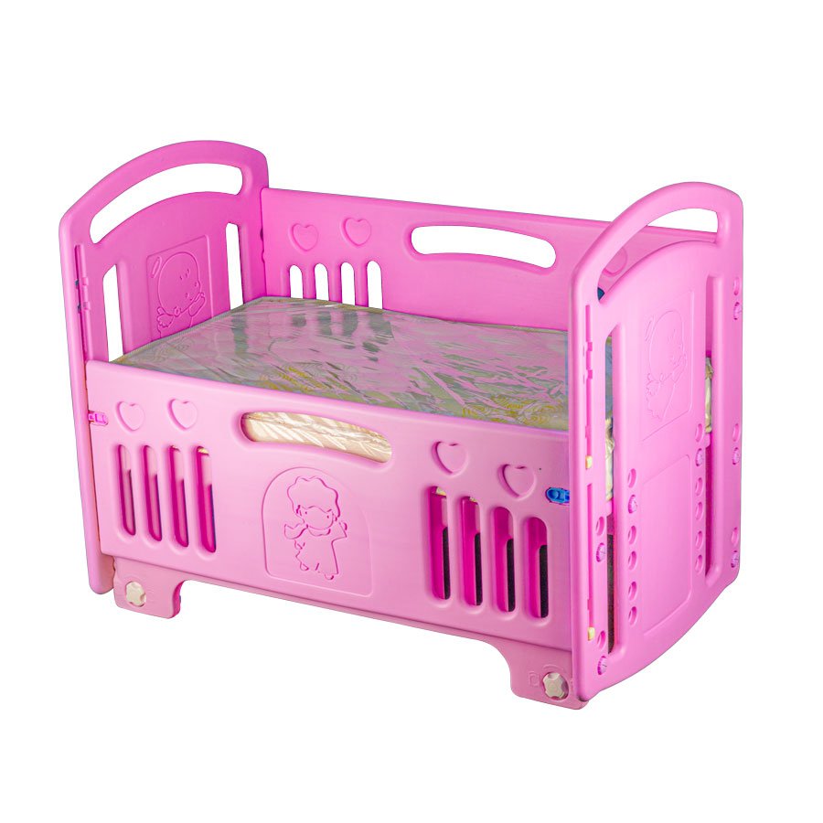 أفضل سرير أطفال بالمرتبه بلاستيك صلب 3 مستويات من لوسيد مع امكانيه ضمه لسرير الام ، سهل الفتح والتركيب للتخزين ويمكن غسله بالمياه اللون البينك أفضل سرير أطفال بالمرتبه بلاستيك صلب 3 مستويات من لوسيد مع امكانيه ضمه لسرير الام ، سهل الفتح والتركيب للتخزين ويمكن غسله بالمياه اللون البينك