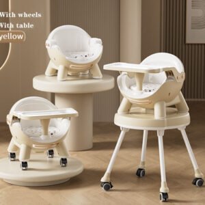 كرسى طعام للبيبى 3*1 فاخر مزوده بامكانيه عمله مكتب للدراسه من البراند لوسيد لون اص
