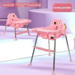 Home كرسي طعام أطفال محمول قابل للتعديل والطي – آمن وثابت مع صينية قابلة للإزالة